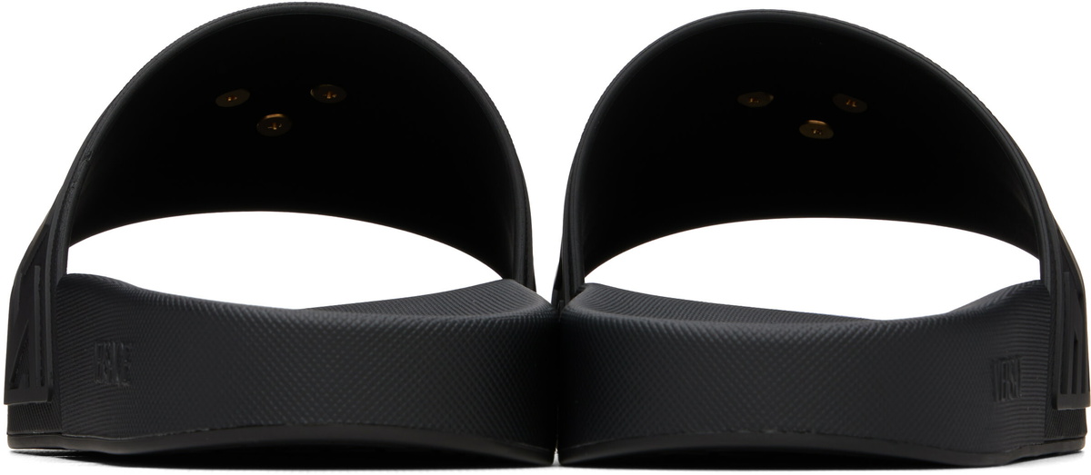 Versace Black 'La Medusa' Slides