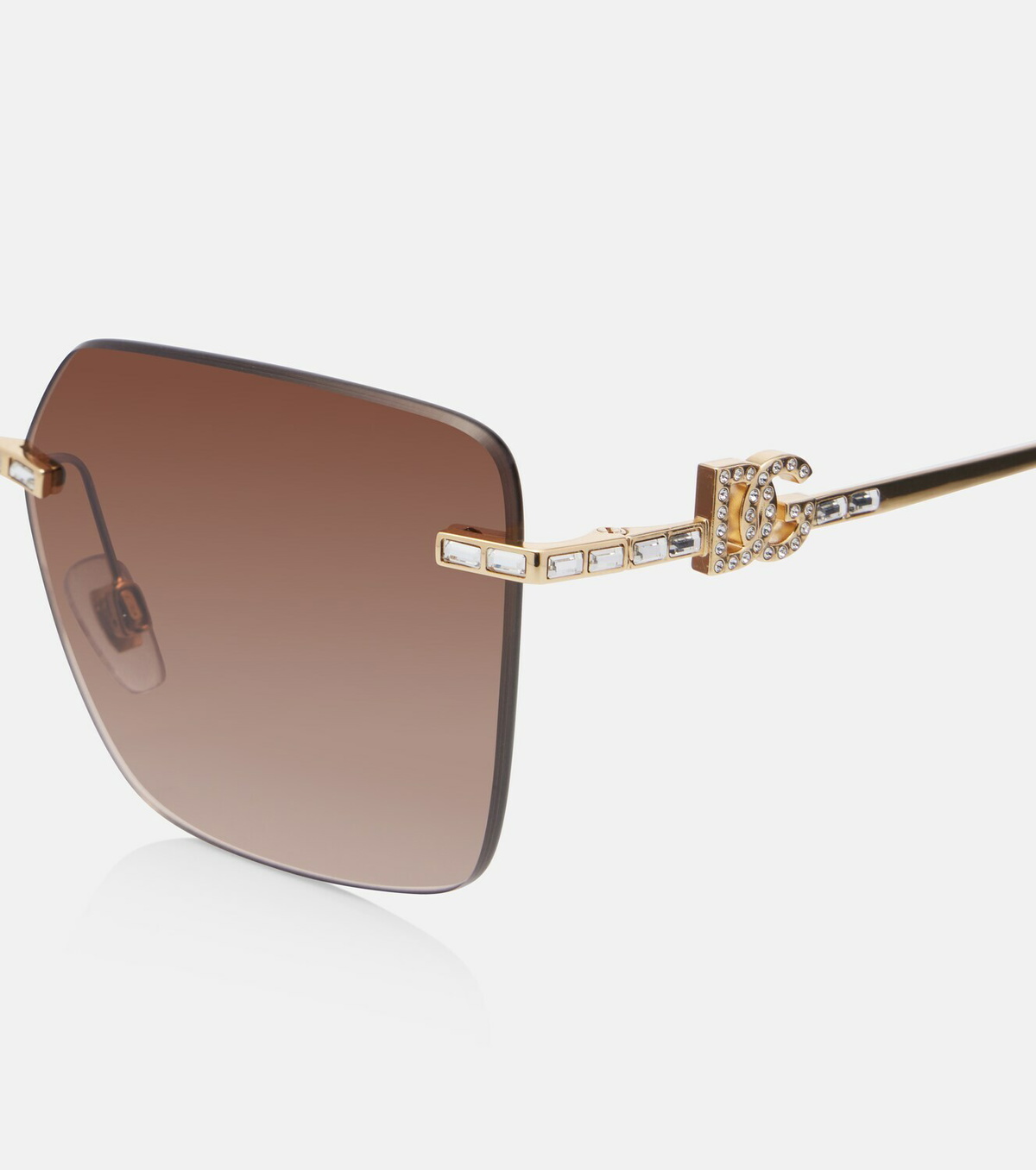 Dolce&Gabbana DG crystal-embellished square sunglasses