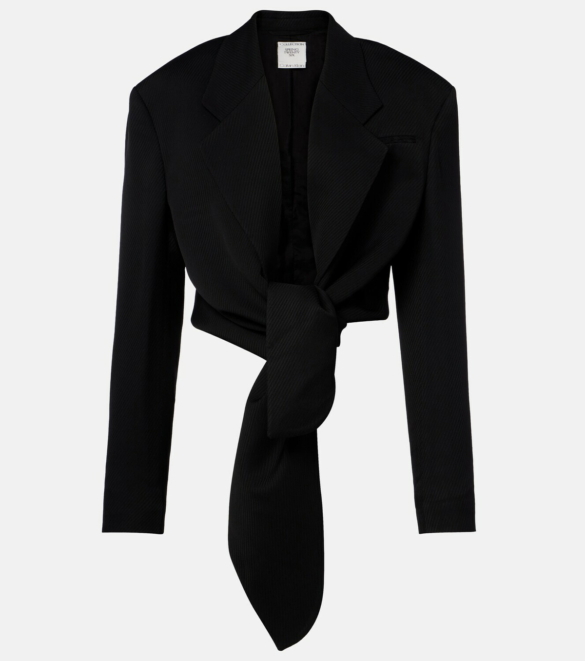 Calvin Klein Collection Petunia striped cropped jacket