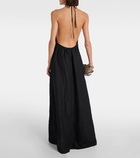 Nili Lotan Lelia halterneck linen maxi dress