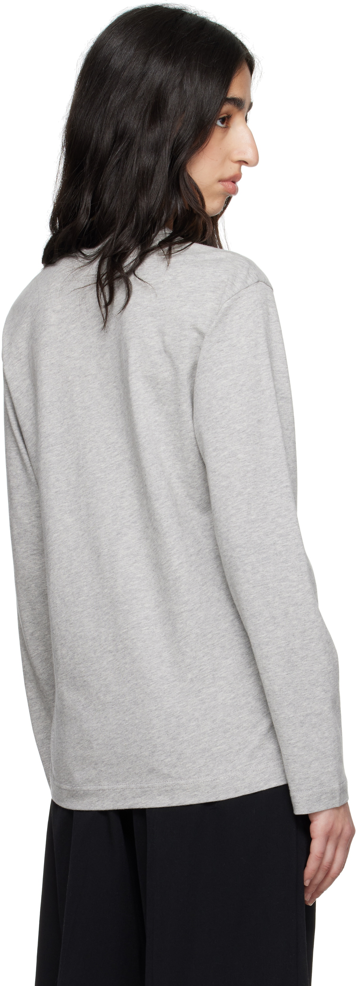 Comme des Garçons Shirt Gray Logo T-shirt