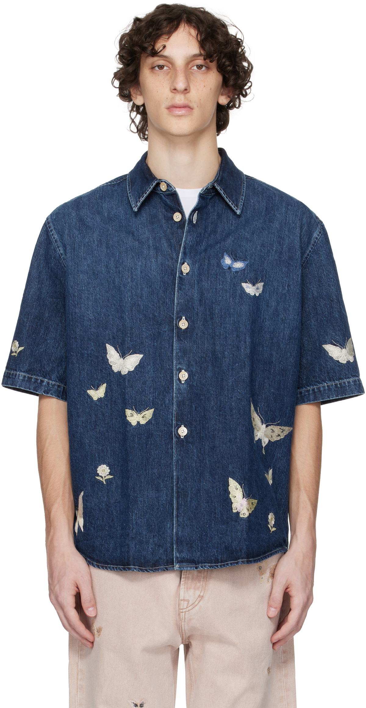our legacyトップス　　サイズ32 blue-beyond-shortsleeve-denim-