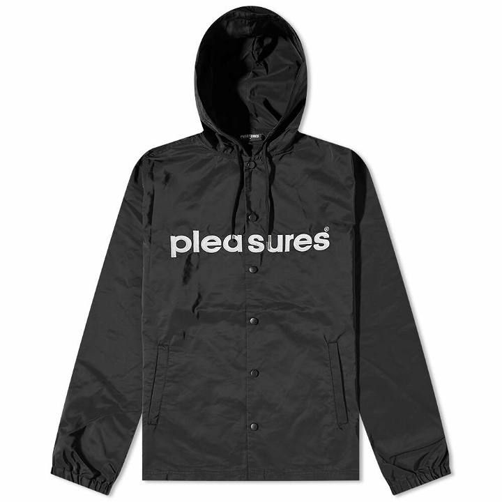 Photo: Pleasures Men's Keys Hooded Coach Jacket in Black