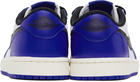 Nike Jordan Navy & White Air Jordan 1 Low Sneakers