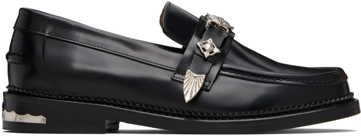 Toga Virilis Polished Leather Slip-On Loafers Black | US Size 11-12 Toga Virilis CLASSIC BUMPER LOAFERS - Black polished leather  main image 3
