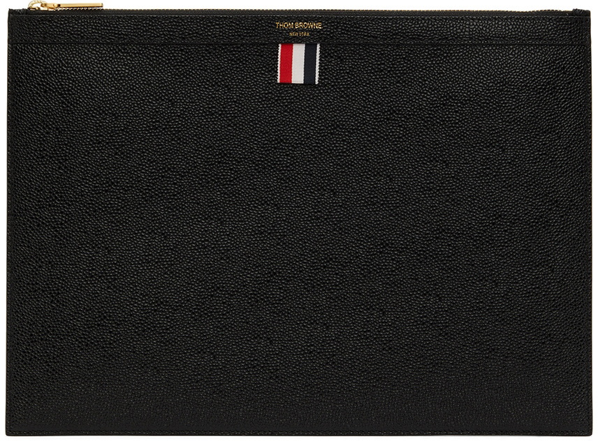 Thom Browne Black Medium Document Holder