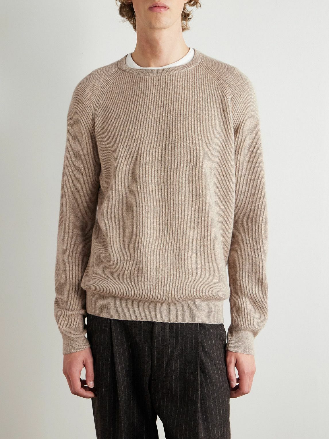 Peter Millar - Ribbed Cashmere-Blend Sweater - Neutrals