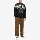 Tommy Jeans Men's Skater Prep Logo Crew Sweat in Black