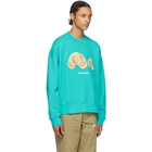 Palm Angels Blue Bear Sweatshirt