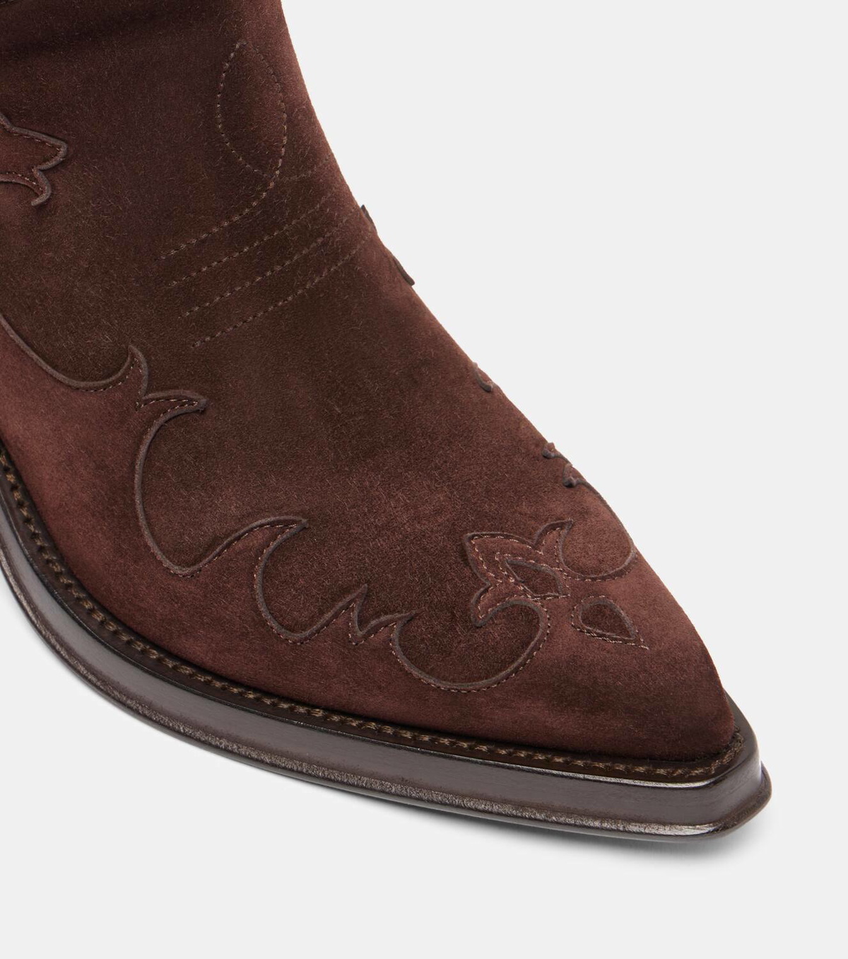 Gabriela Hearst Capitana suede cowboy boots