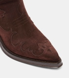 Gabriela Hearst Capitana suede cowboy boots
