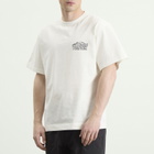 NANGA Men's Eco Hybrid Line Drawing T-Shirt in White