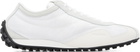 BALMAIN White Racing Low Sneakers