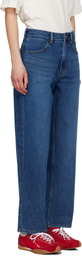 ADER error Navy Faded Jeans