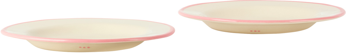 Laetitia Rouget White 'je t'aime, à la folie' Plate Set