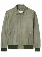 Kiton - Suede Harrington Jacket - Green