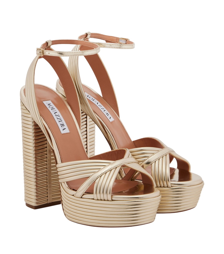 Photo: Aquazzura Sundance leather platform sandals