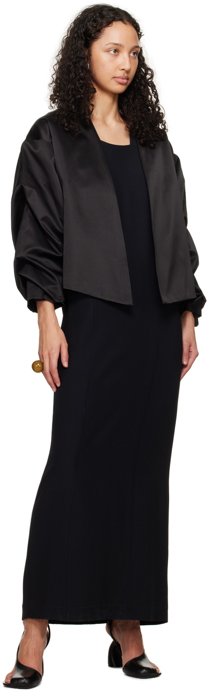 BITE Black Wide Strap Maxi Dress