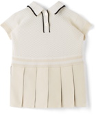 Burberry Baby Off-White Logo Patch Kiethley Dress