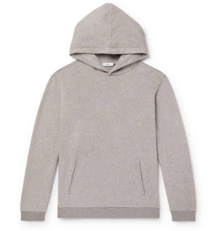 Photo: SSAM - Cotton and Camel Hair-Blend Hoodie - Gray