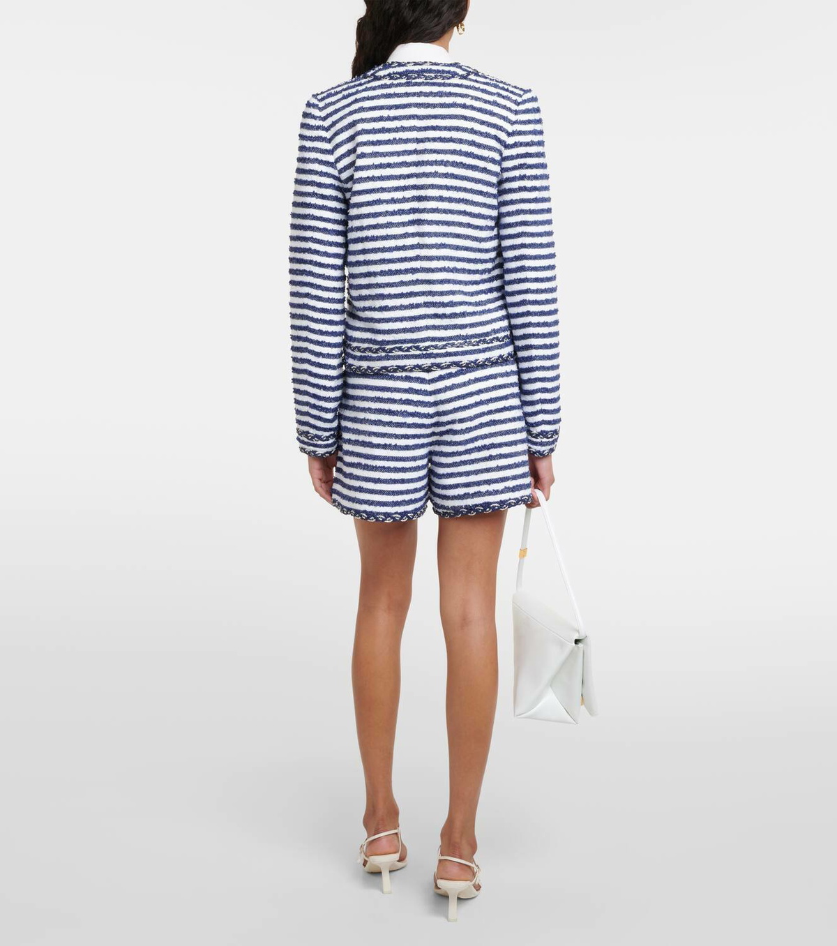 Rebecca Vallance Matteo striped bouclé jacket