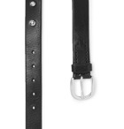 Our Legacy - 3cm Chair Rivet Embellished Leather Belt - Black