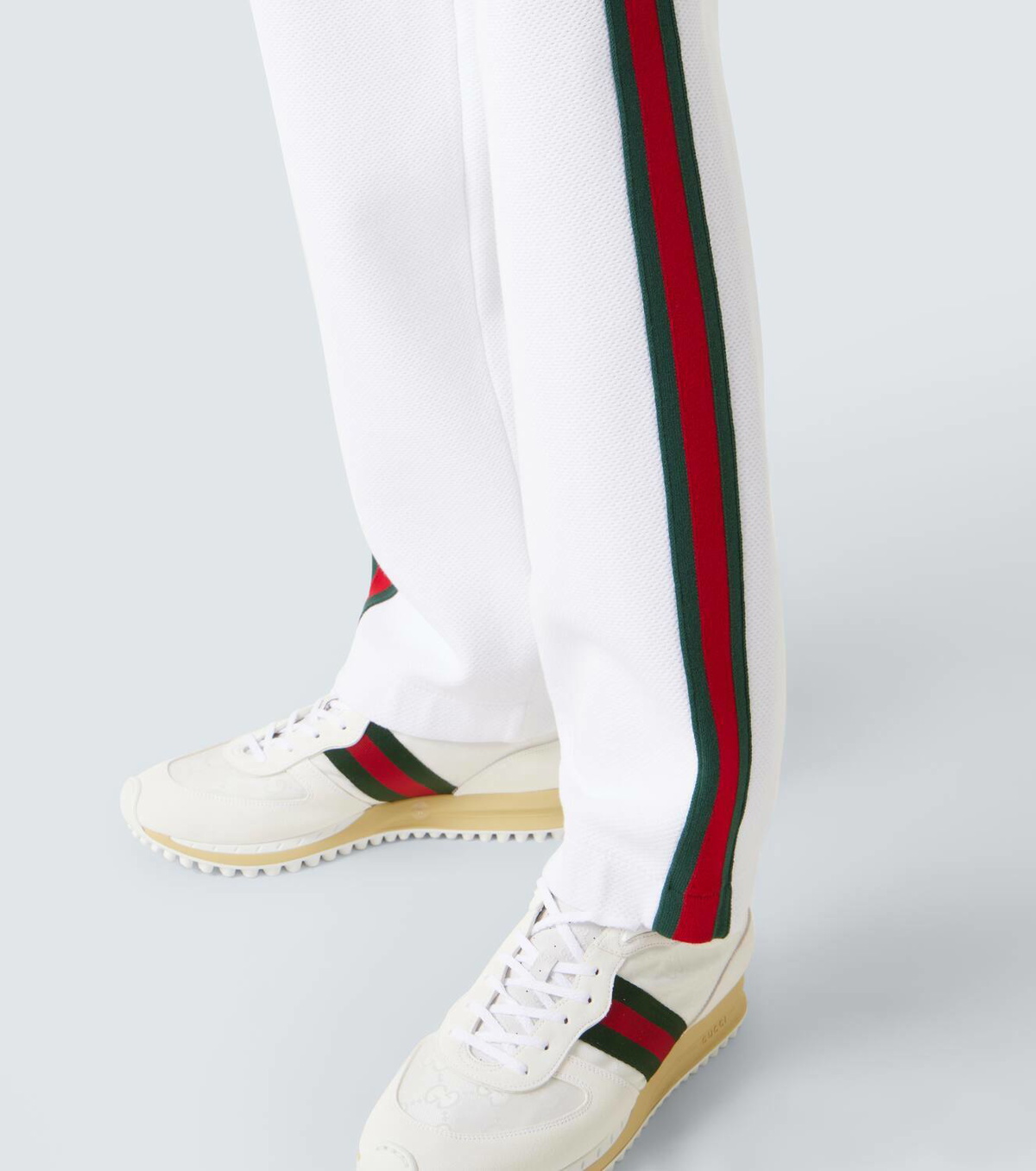 Gucci Web Stripe cotton-blend pants