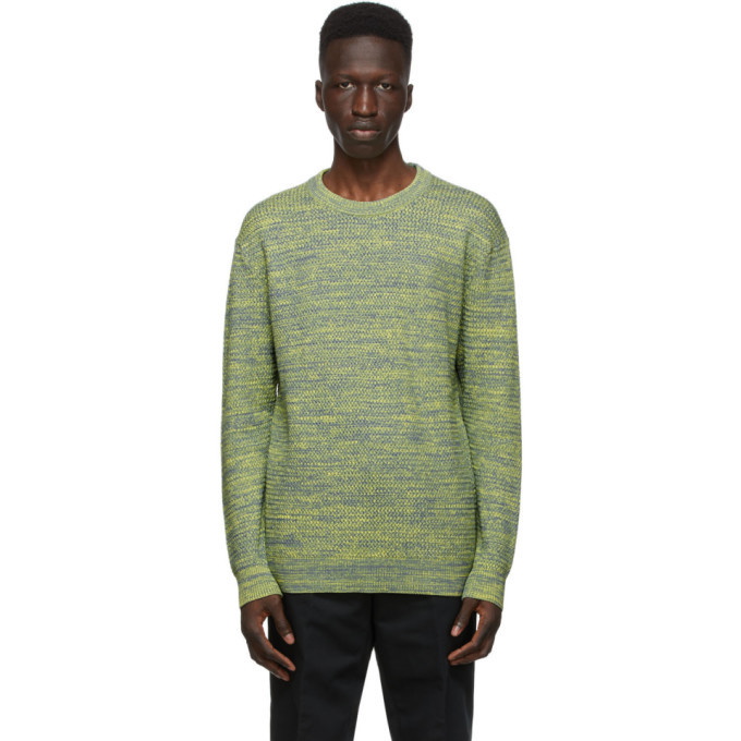 Photo: Dunhill Grey and Yellow Melange Sweater
