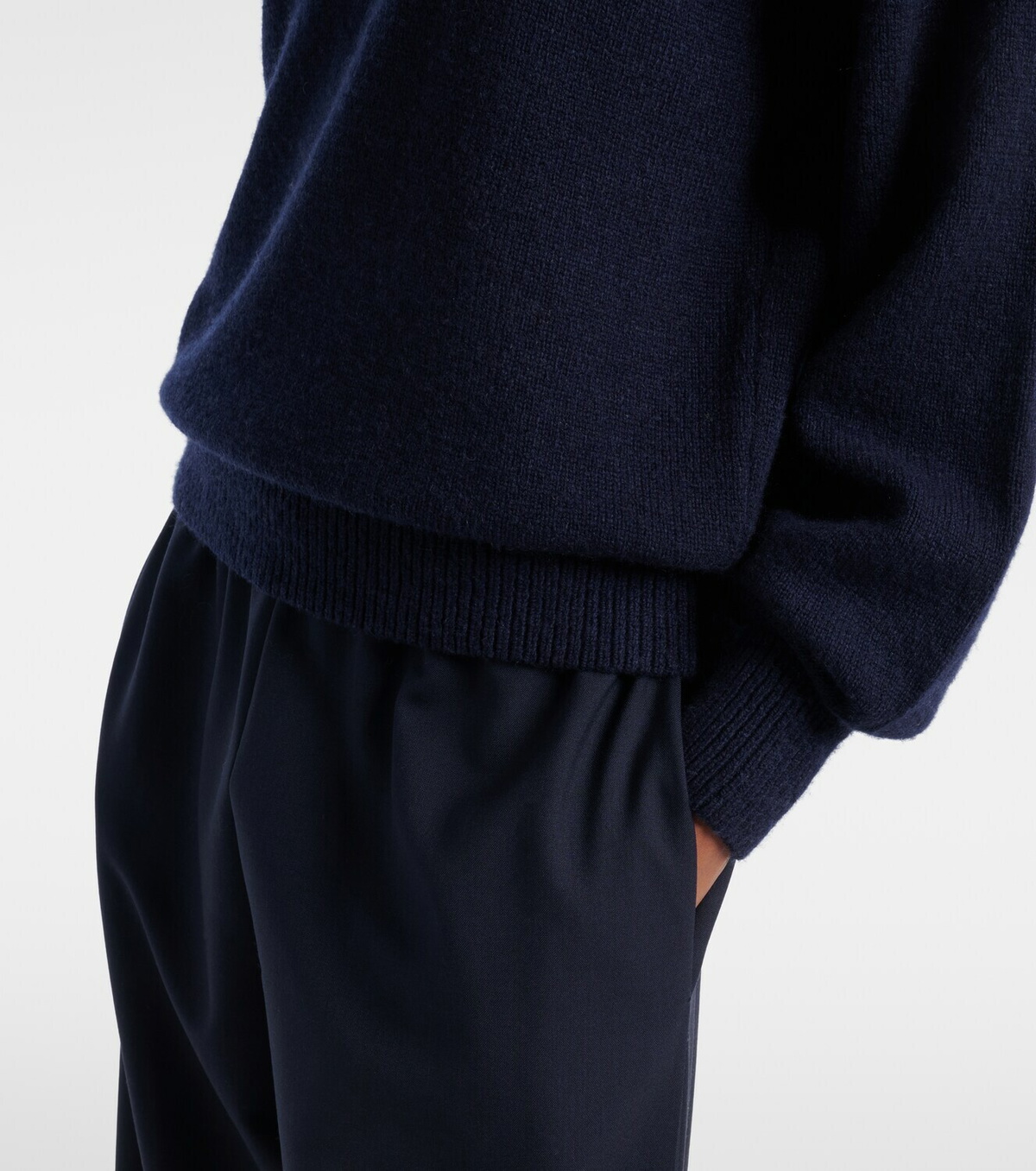 Khaite Jackson wool and cashmere polo sweater