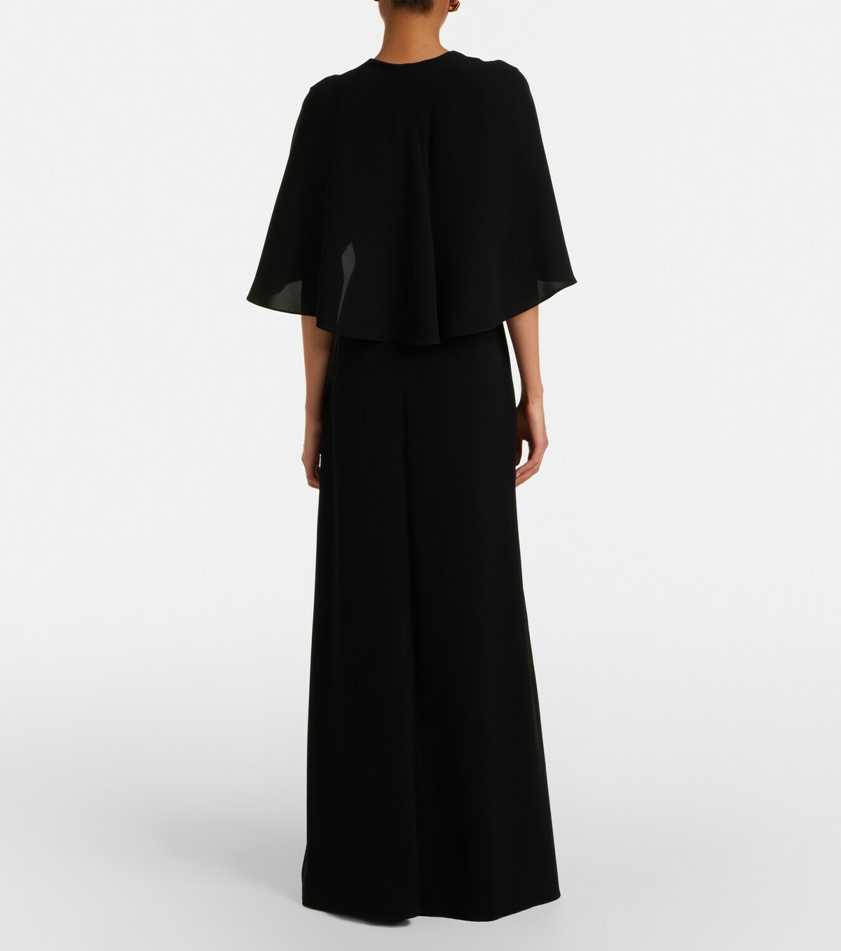 Max Mara Elegante caped cady gown