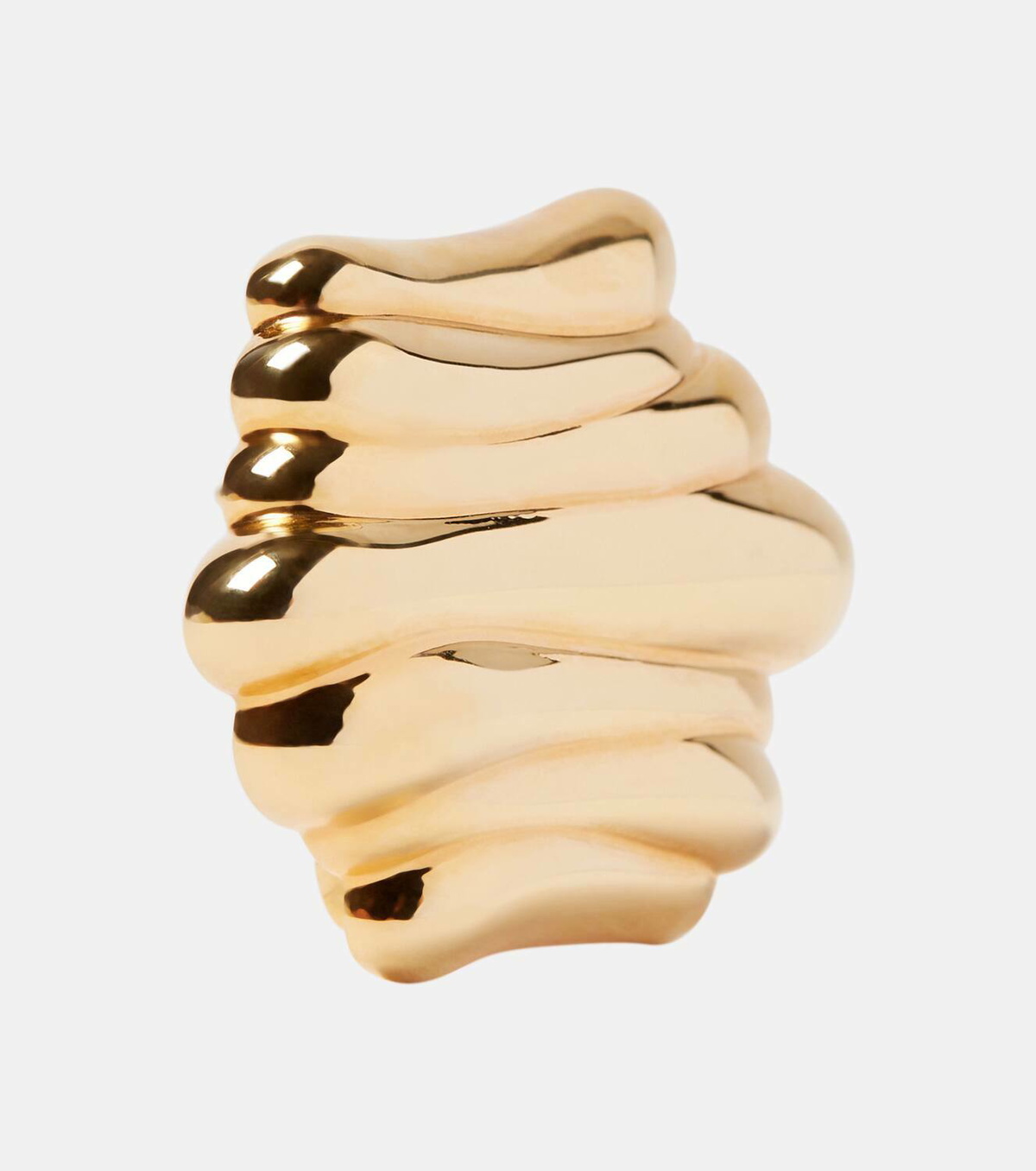 Khaite Crema 18kt gold-plated earrings