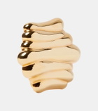 Khaite Crema 18kt gold-plated earrings