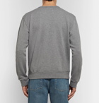 Maison Margiela - Appliquéd Loopback Cotton-Jersey Sweatshirt - Men - Gray