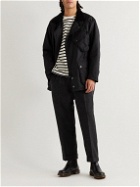 Barbour White Label - Peter Tapered Pleated Wool-Blend Trousers - Gray
