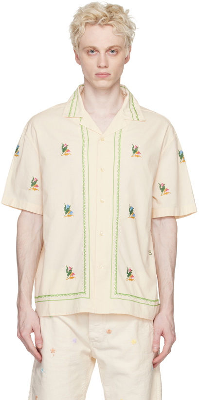 Photo: PRESIDENT's Off-White Embroidered Shirt