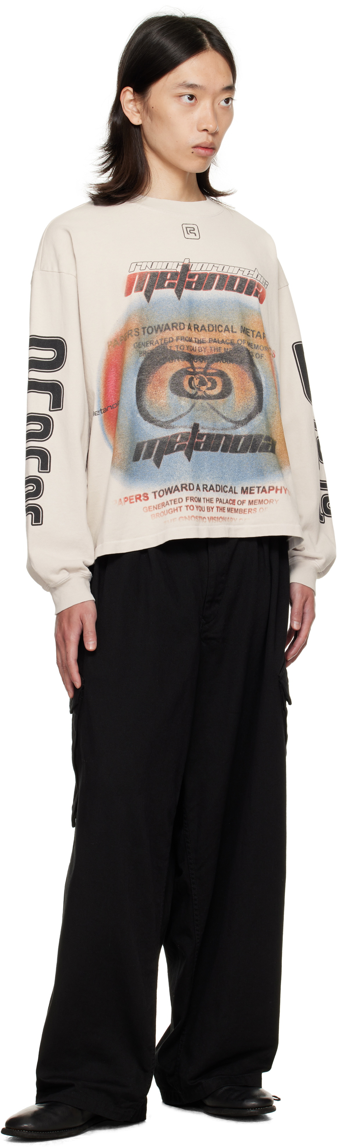 Rivington Roi Rebis Gray Divinity Paper Garden LS T-shirt