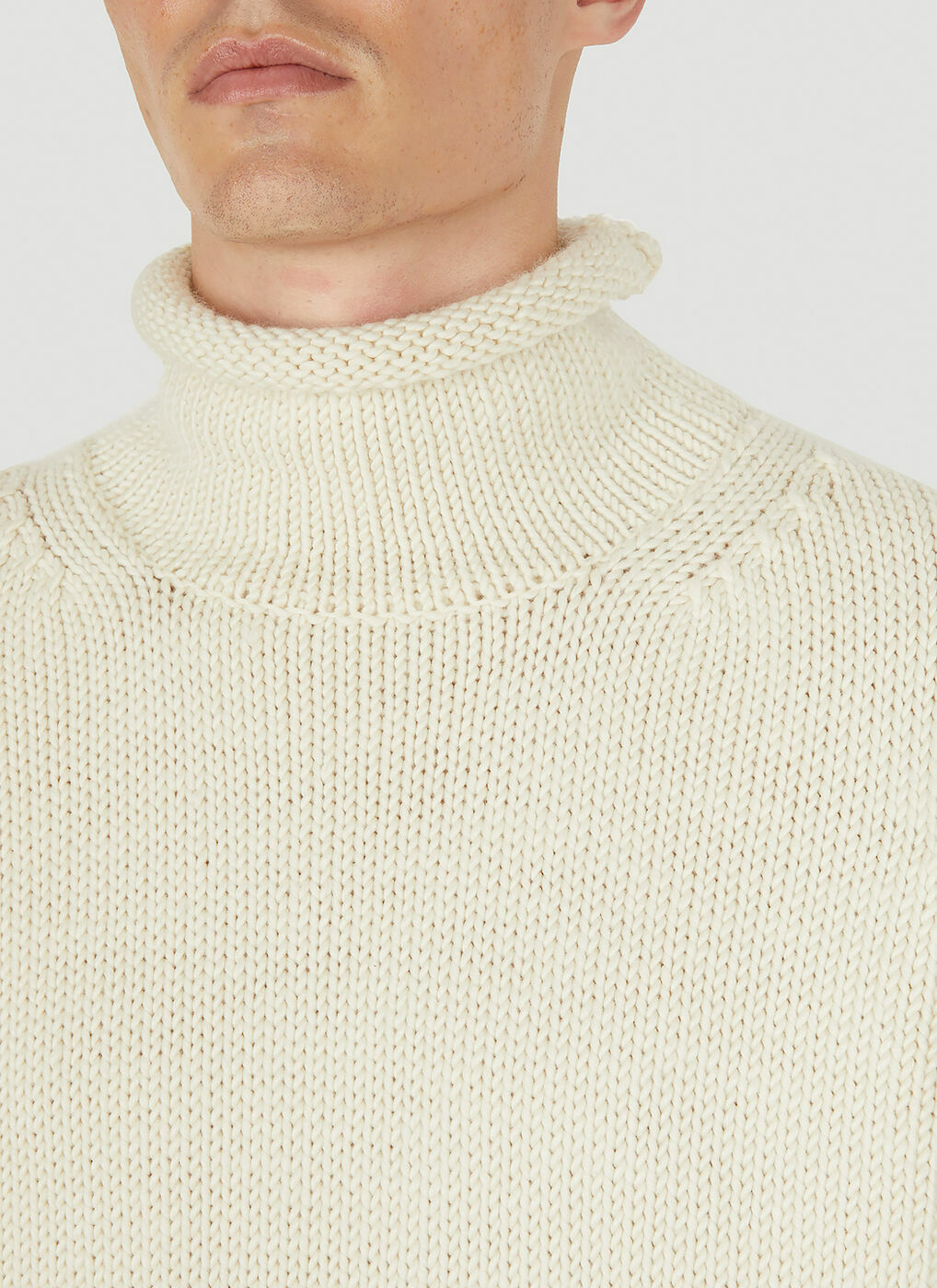 Trawlerman Sweater in White Toogood