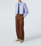 Gucci Horsebit 1953 GG debossed suede loafers