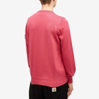 Stone Island Men's Soft Cotton Crew Neck Knit in Fuchsia