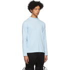 Phlemuns Blue Contrast Stitch Turtleneck