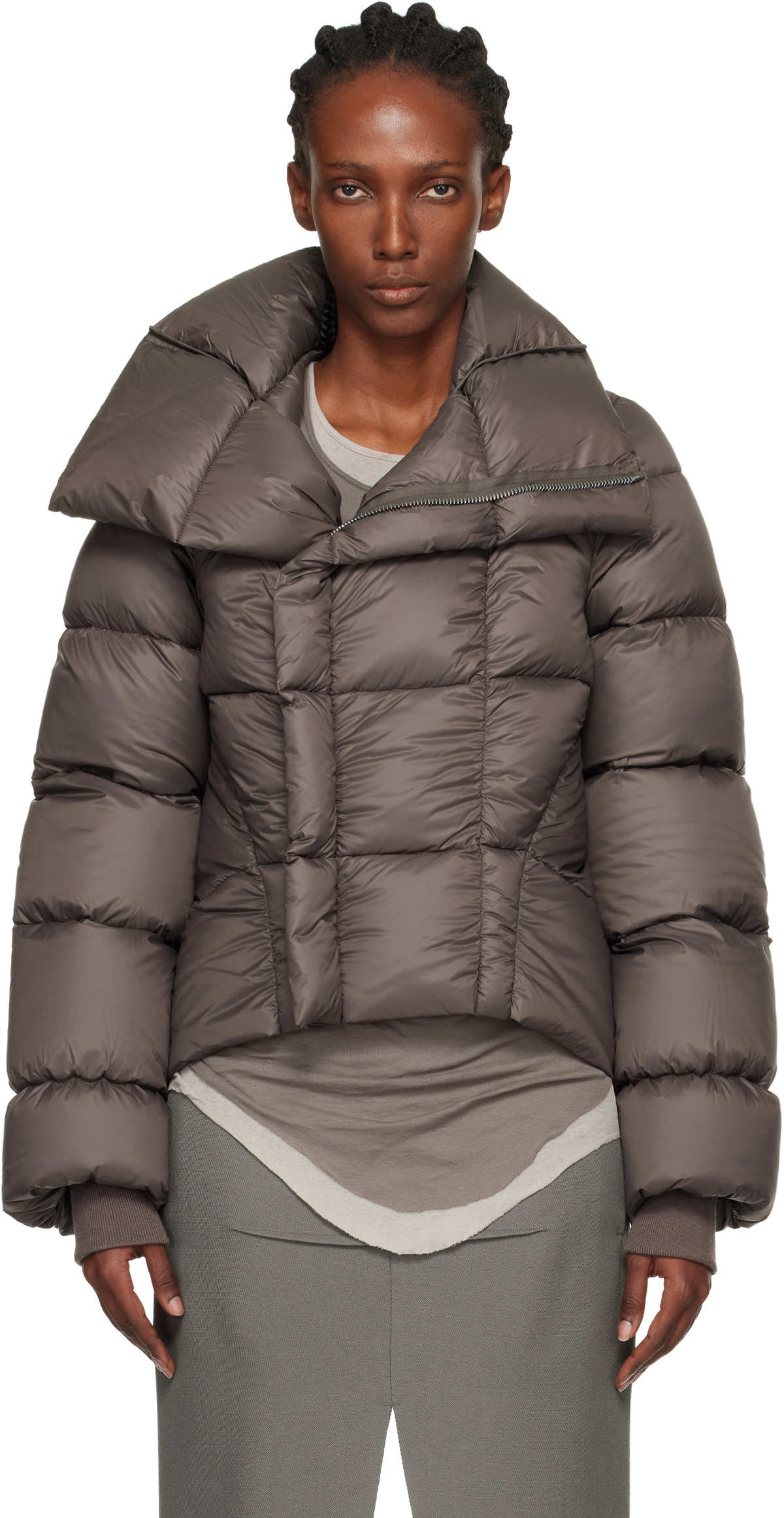 Rick Owens Black Moncler Edition Radiance Down Jacket Rick Owens