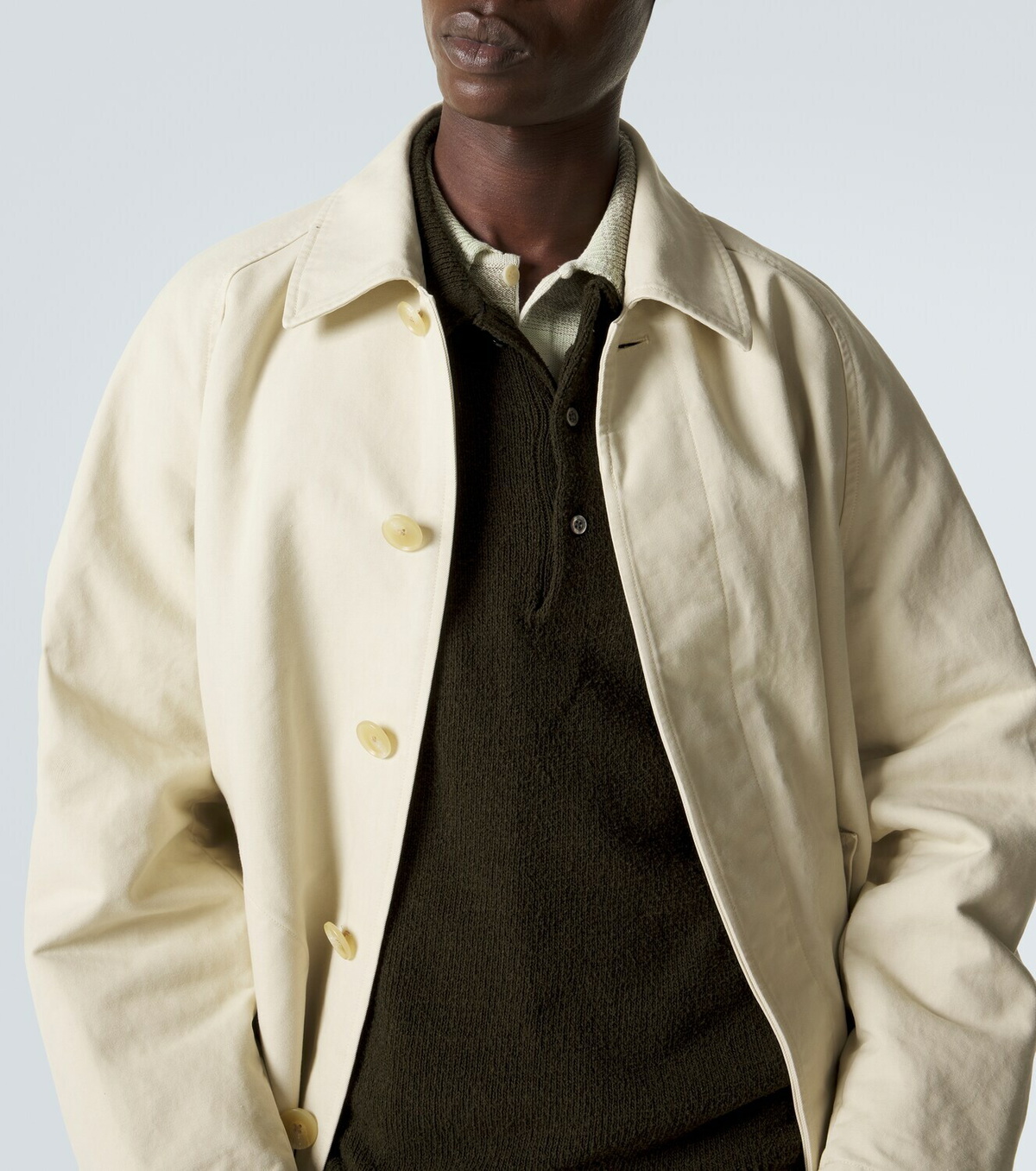 Auralee Cotton twill coat