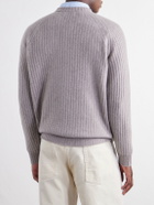 Mr P. - Ribbed Cashmere Sweater - Gray