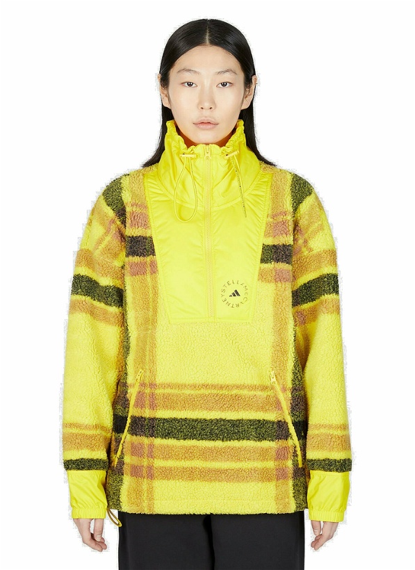 Photo: adidas by Stella McCartney - Check Fleece Sweatshirt in Yellow