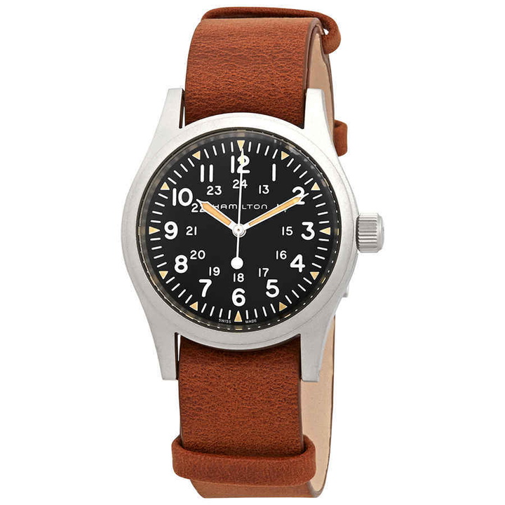 Photo: Hamilton Khaki Field Hand Wind Black Dial Mens Watch H69439531