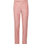 Richard James - Coral Hyde Slim-Fit Linen Suit Trousers - Coral