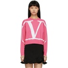 Valentino Pink VLogo Sweater