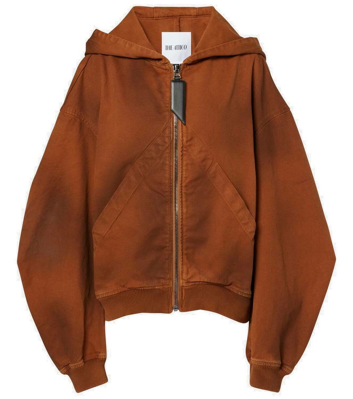 Photo: The Attico Dégradé cotton zip-up hoodie