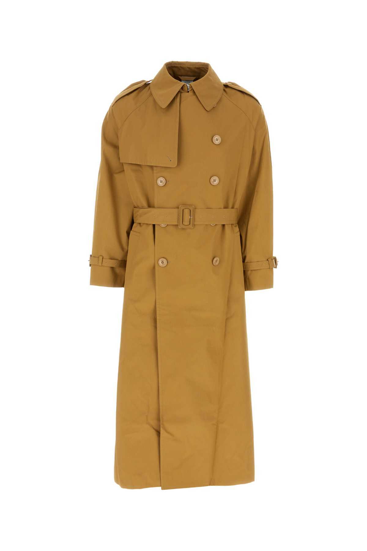 VETEMENTS Ochre Cotton Oversize Trench Coat