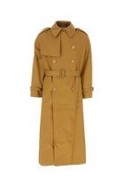 VETEMENTS Ochre Cotton Oversize Trench Coat